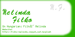 melinda filko business card